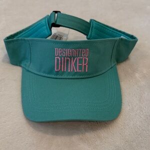 New Pickleball Visor with Pink Dinker Embroidery